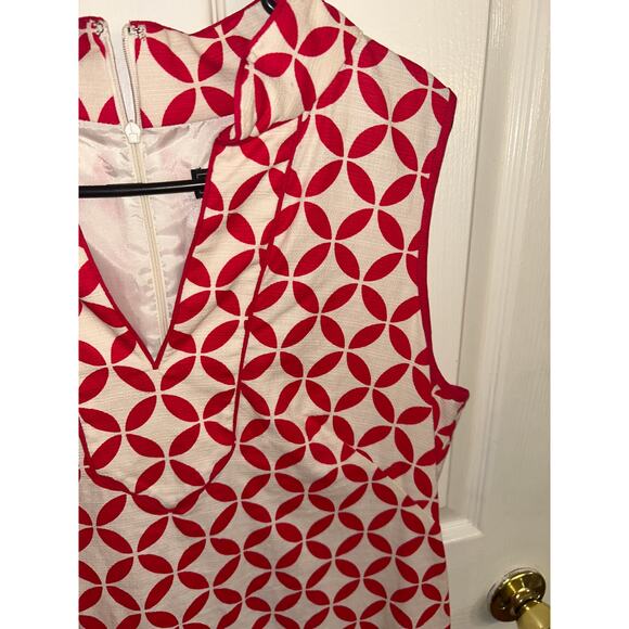 Jessica Howard Fuschia‎ Pink Dress Career Cocktail Party Geometric size 12 - Picture 4 of 5